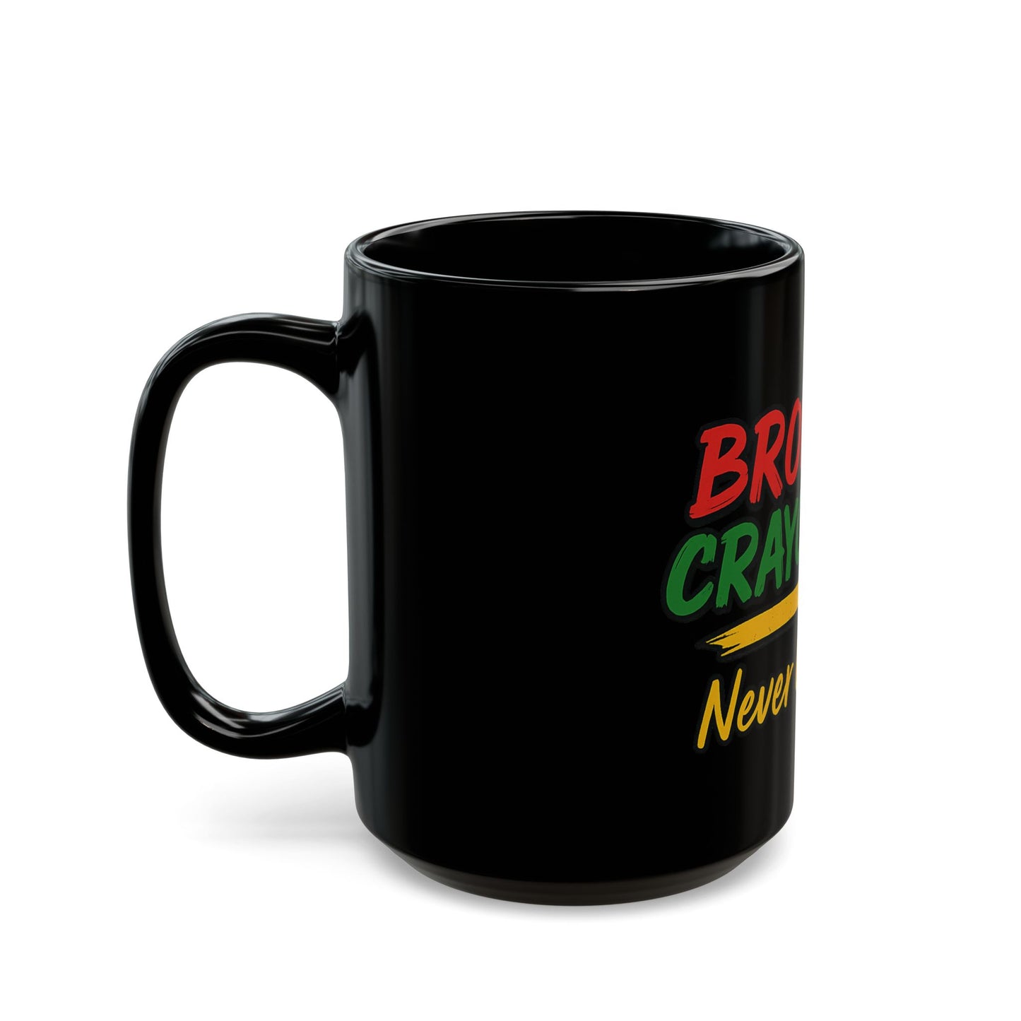 Inspirational Black Mug - Broken Crayons Never Give Up - Coffee Cup for Motivation, Gifts for Teachers, Students, Art Lovers, Encouragement