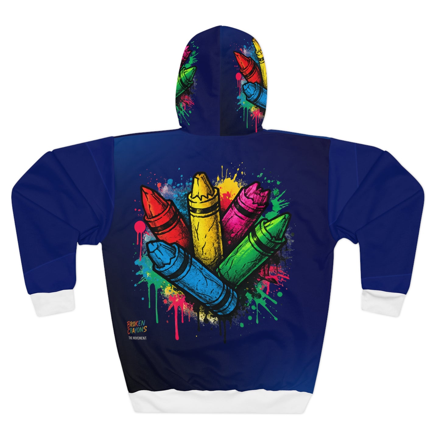 Broken Crayons Collection Colorful Motivational Unisex Pullover Hoodie, Trendy Streetwear, Artsy Outfit,