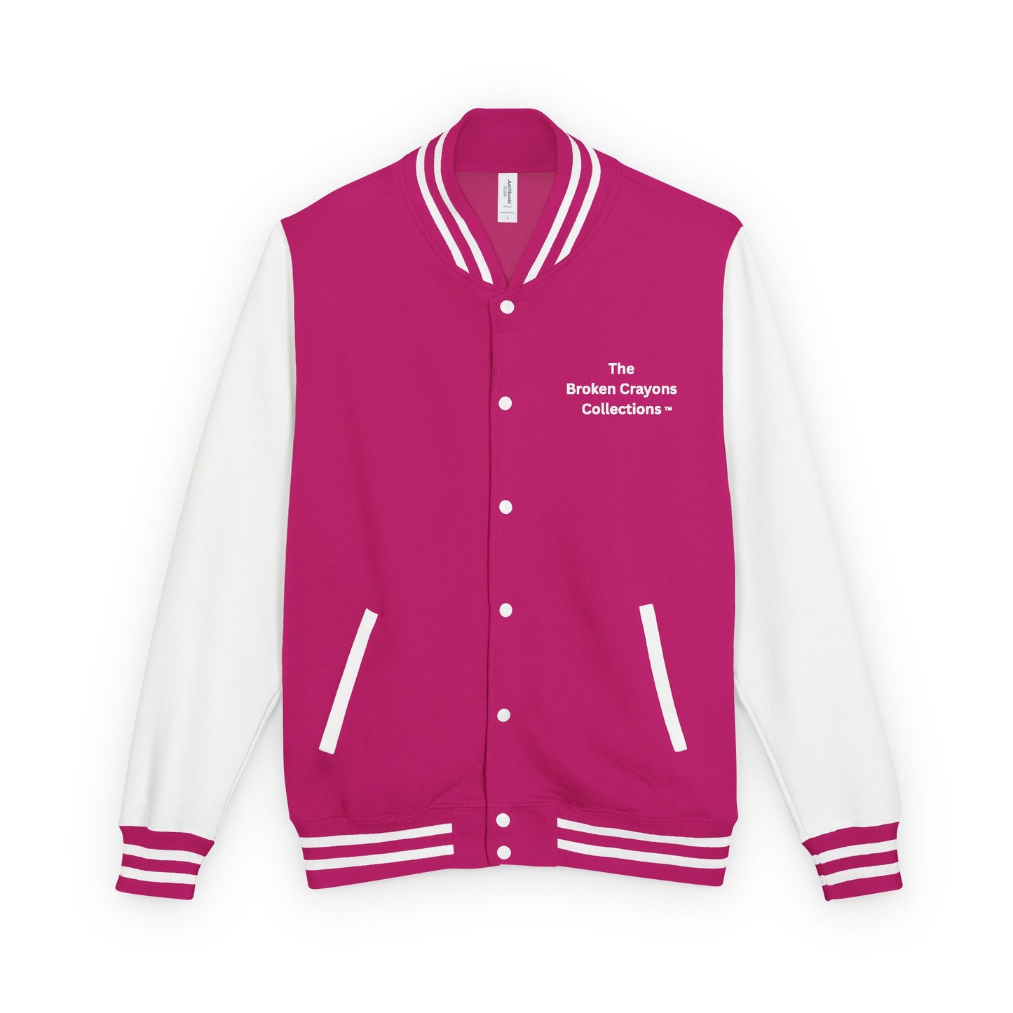 Broken Crayons™ Built Different Varsity Jacket – Empowerment Streetwear