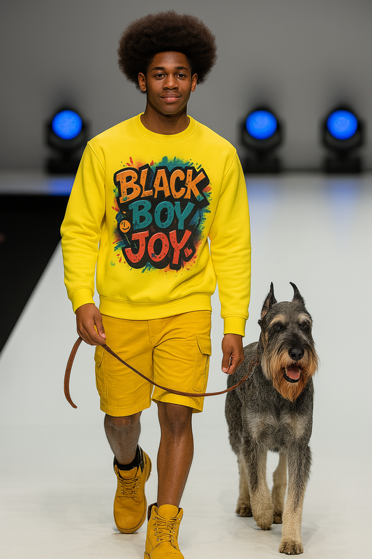 Broken Crayons Collection Joyful Unisex Sweatshirt - Celebrate Black Joy, Vibrant Art,