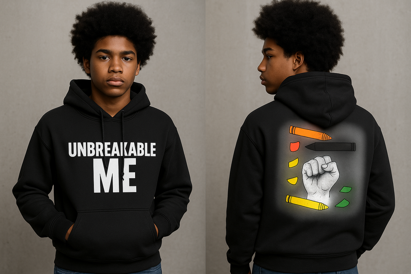 Unbreakable Spirit Hoodie - Perfect for Motivation, Casual Wear, and Gift Giving, Ideal for Birthdays, Anniversaries, or Encouragement