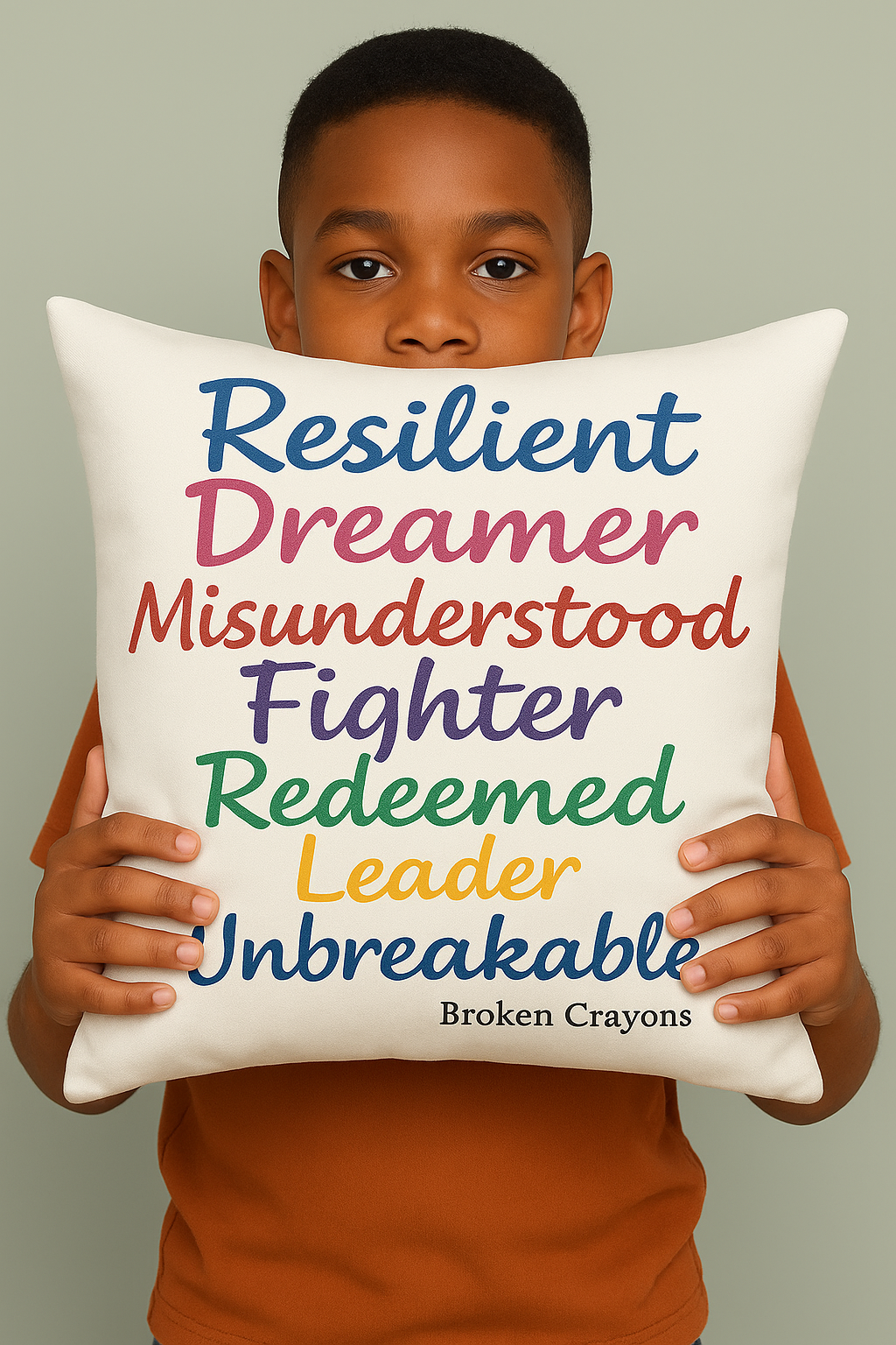 Resilient Dreamer Pillow | Empowerment Decor – Broken Crayons Collection