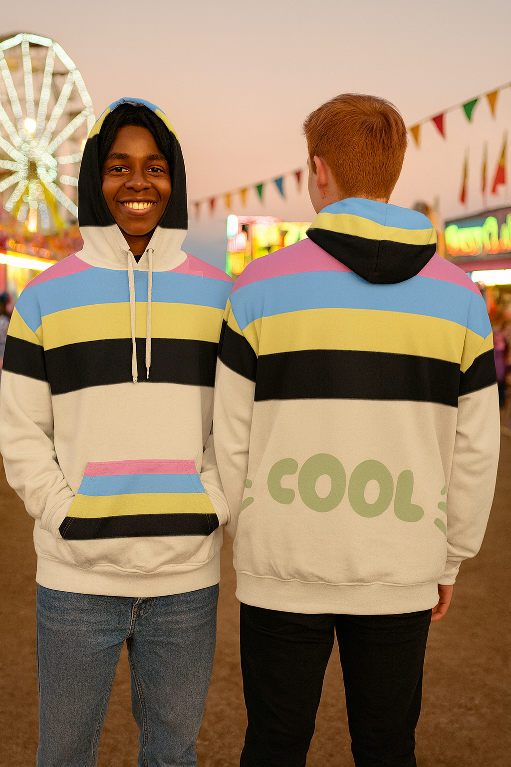 Broken Crayons Collection Color-Blocked Hoodies